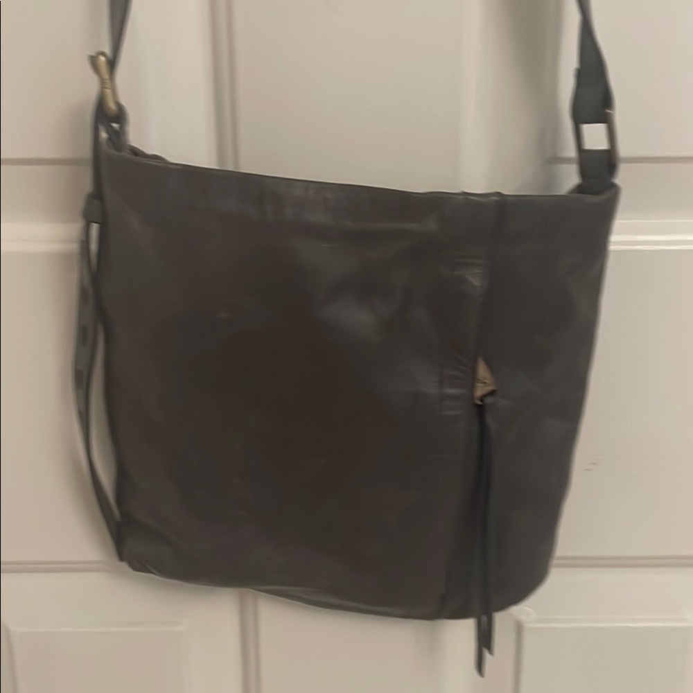 HOBO Dark Brown Leather Shoulder Bag